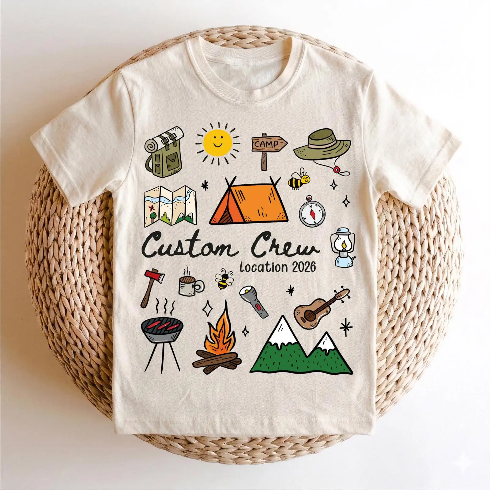 Outdoor Adventure Group - Koszulka Custom Camping Crew 2026 Personalizowana