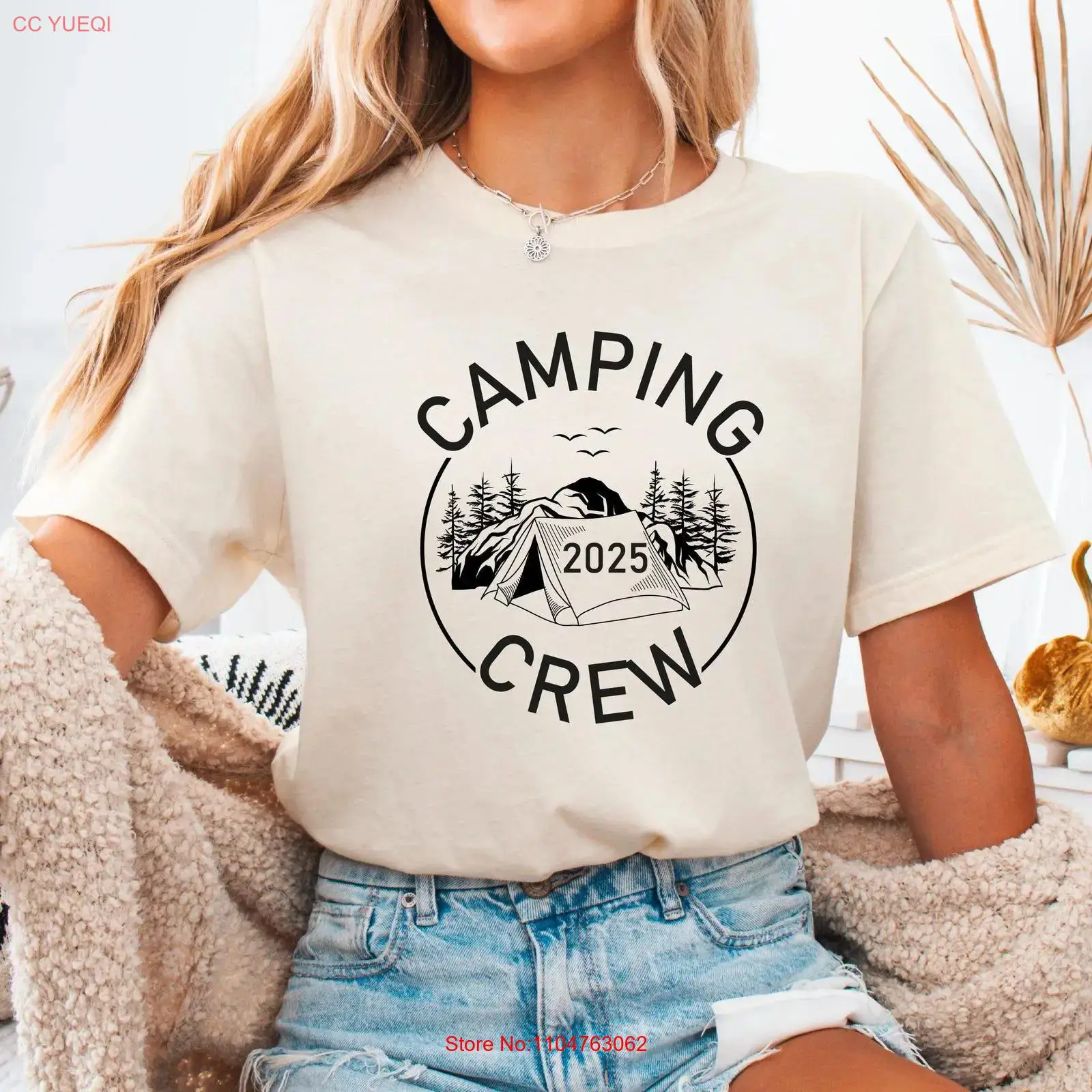 Outdoor Adventure Group - Koszulka Camping Crew 2025 na rodzinny