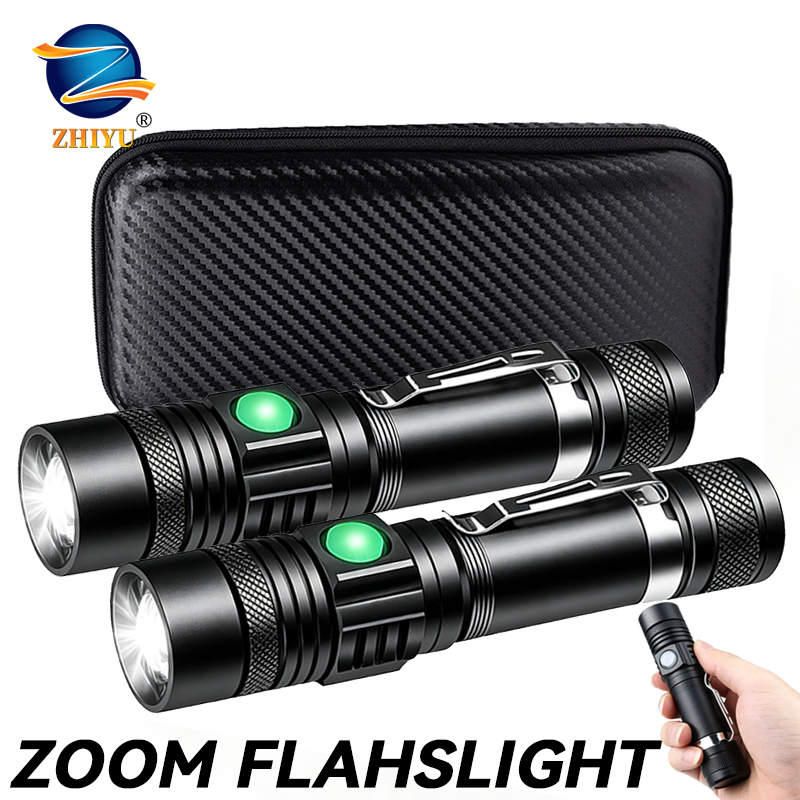 Outdoor Adventure Hunt - Latarka LED T6 z możliwością ładowania,