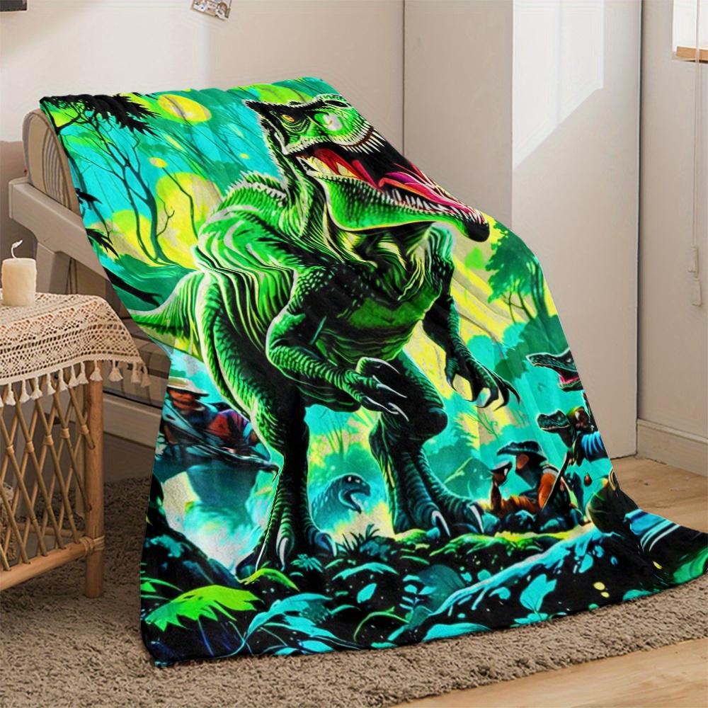 Koc polarowy z dinozaurem T-Re – Outdoor Adventure Kids recenzja i cena