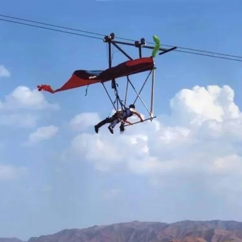Zewnętrzne liny zjazdowe, huśt – Outdoor Adventure Ziplines & Waterfall recenzja i cena